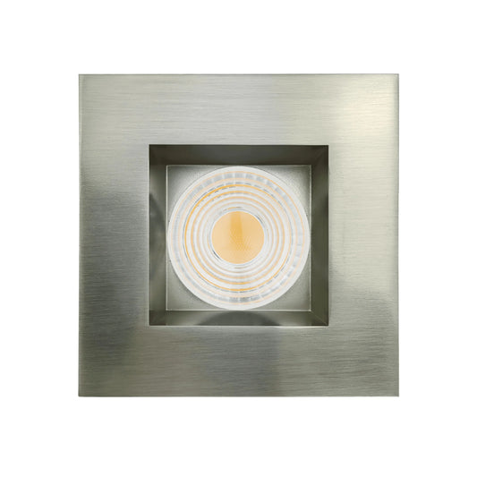 P-6484 4 Inch Square, Brushed Nickel Finish 32 Watts, 3000 Lumens 5CCT Recessed Light