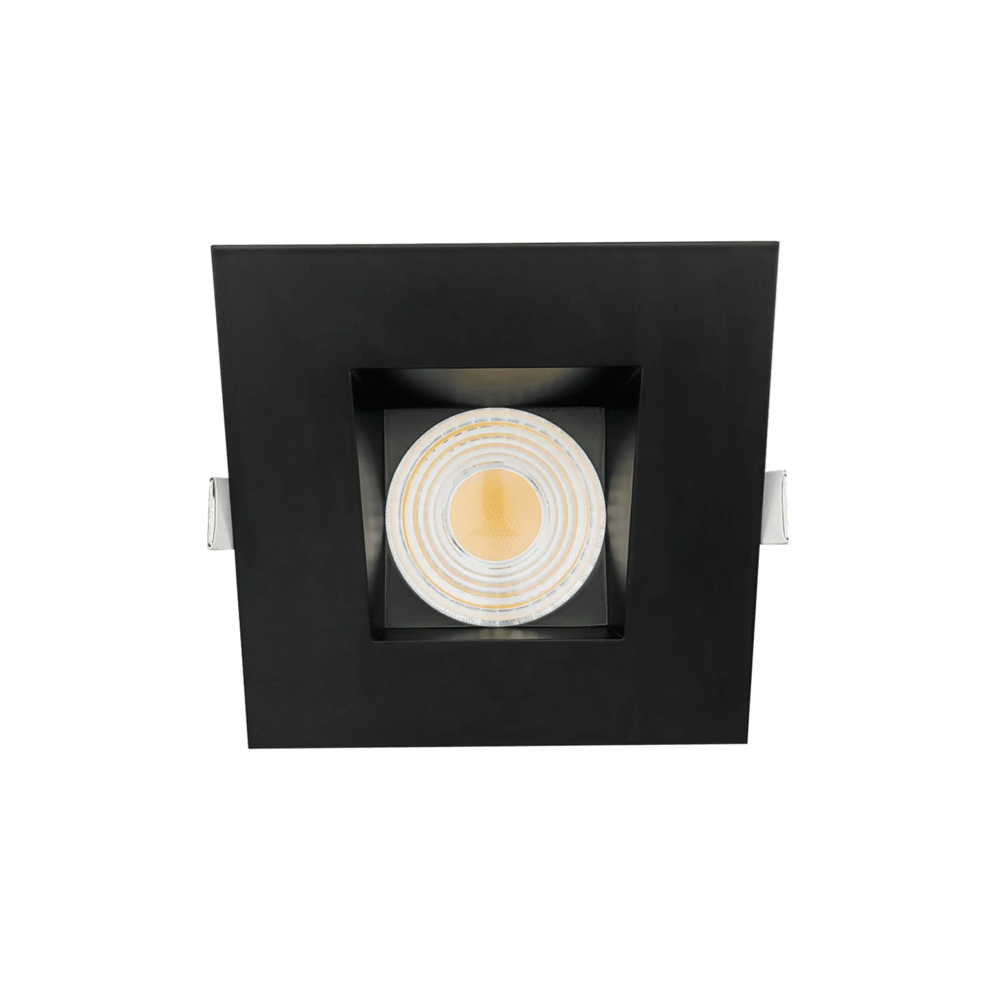 P-6487 4 Inch Square Wall Wash, Black Finish 32 Watts, 3000 Lumens 5CCT Recessed Light