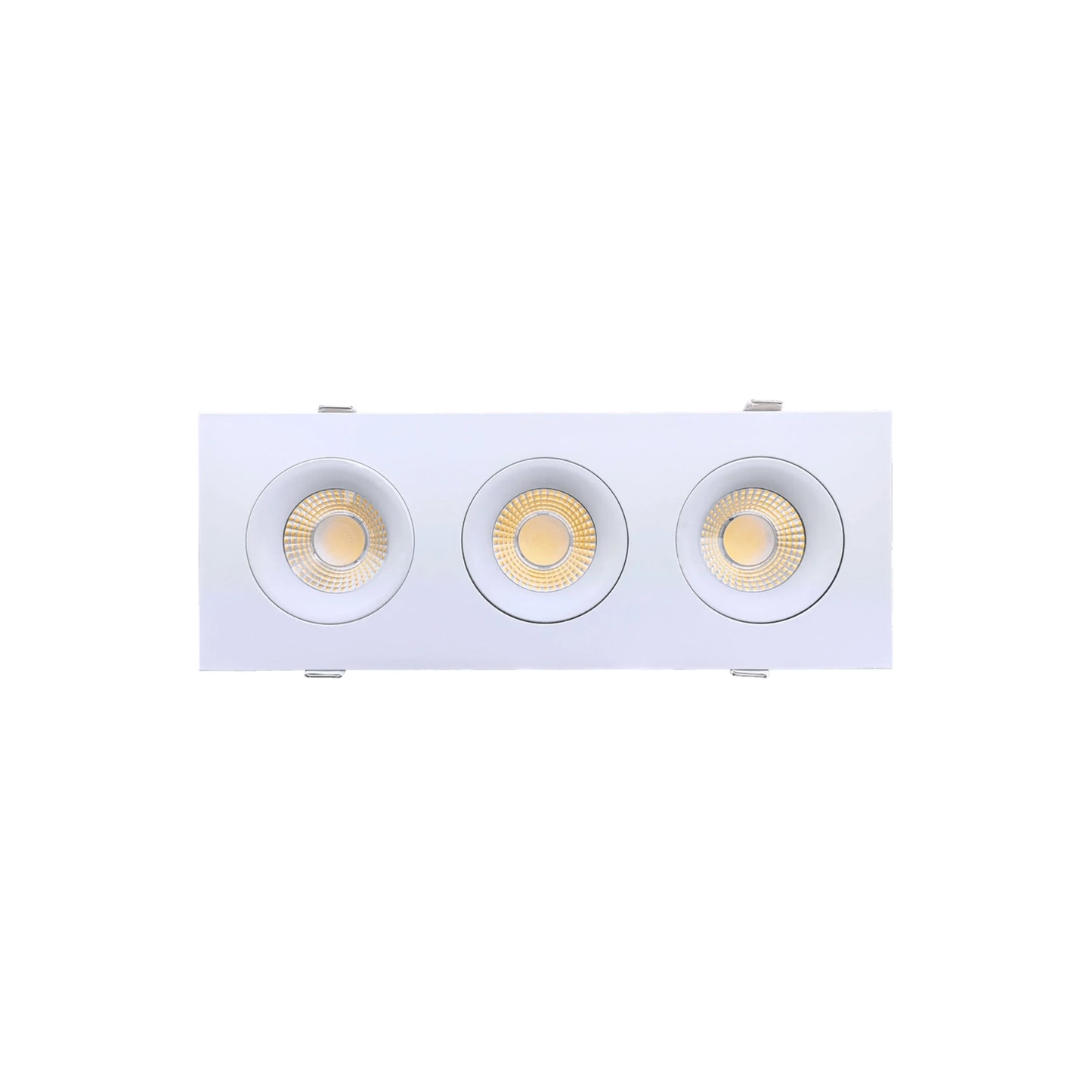 P-6491 3.5 Inch 3 Head Multiple Gimbal, White Finish 60 Watts, 5250 Lumens 5CCT Recessed Light