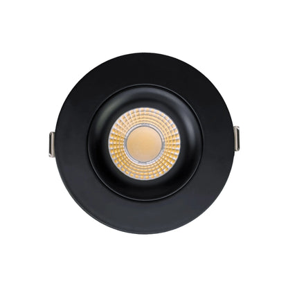 P-6493 3.5 Inch Gimbal Round, Black Finish 20 Watts, 1850 Lumens 5CCT Recessed Light