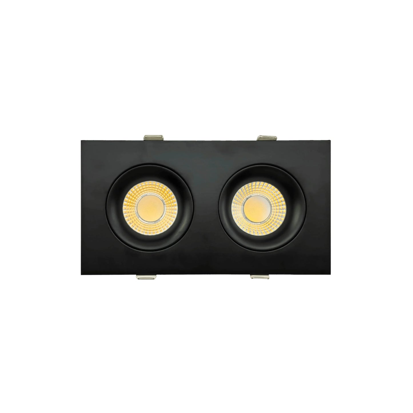 P-6495 3.5 Inch 2 Head Multiple Gimbal, Black Finish 40 Watts, 3600 Lumens 5CCT Recessed Light
