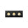 P-6496 3.5 Inch 3 Head Multiple Gimbal, Black Finish 60 Watts, 5250 Lumens 5CCT Recessed Light