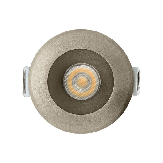P-6498 1.5 Inch Round Brushed Nickel Smooth, 7 Watts, 600 Lumens 5CCT Recessed Light