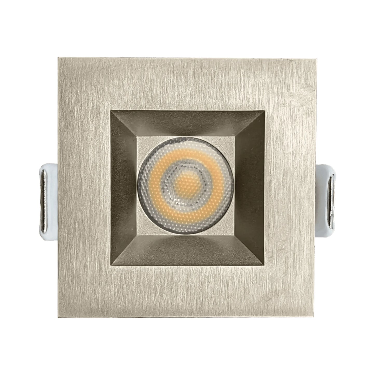 P-6499 1.5 Inch Square Brushed Nickel Smooth, 7 Watts, 600 Lumens 5CCT Recessed Light