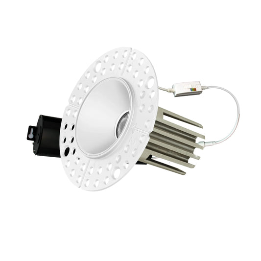 P-6505 1.5 Inch Trimless Round, White Finish 15 Watts, 1100 Lumens 5CCT Recessed Light