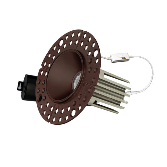 P-6508 1.5 Inch Trimless Round, Bronze Finish 15 Watts, 1100 Lumens 5CCT Recessed Light