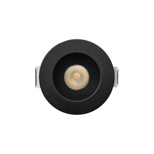 P-6516 1 Inch Round Black Smooth High-Output, 15 Watts, 1100 Lumens 5CCT Recessed Light