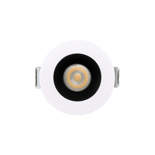 P-6517 1 Inch Round Two-Tone Smooth High-Output, 15 Watts, 1100 Lumens 5CCT Recessed Light