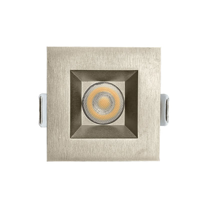 P-6525 1 Inch Square Brushed Nickel Smooth High-Output, 15 Watts, 1100 Lumens 5CCT Recessed Light