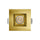 P-6526 1 Inch Square Brushed Brass Smooth High-Output, 15 Watts, 1100 Lumens 5CCT Recessed Light