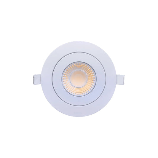 P-6527 4 Inch Gimbal Round, White Finish 13 Watts, 1200 Lumens 5CCT Recessed Light