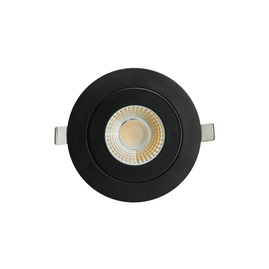 P-6528 4 Inch Gimbal Round, Black Finish 13 Watts, 1200 Lumens 5CCT Recessed Light