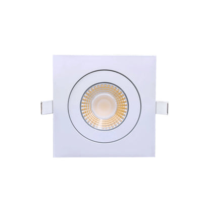 P-6529 4 Inch Gimbal Square, White Finish 13 Watts, 1200 Lumens 5CCT Recessed Light
