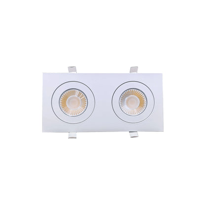 P-6530 4 Inch 2 Head Multiple Gimbal, White Finish 26 Watts, 2400 Lumens 5CCT Recessed Light