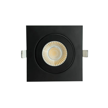 P-6533 4 Inch Gimbal Square, Black Finish 13 Watts, 1200 Lumens 5CCT Recessed Light