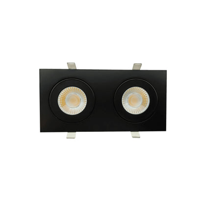P-6534 4 Inch 2 Head Multiple Gimbal, Black Finish 26 Watts, 2400 Lumens 5CCT Recessed Light