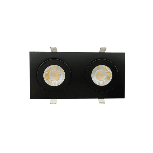 P-6534 4 Inch 2 Head Multiple Gimbal, Black Finish 26 Watts, 2400 Lumens 5CCT Recessed Light