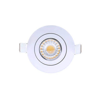 P-6539 3 Inch Gimbal Round, White Finish 8 Watts, 700 Lumens 5CCT Recessed Light