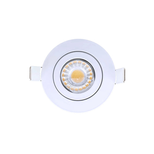 P-6539 3 Inch Gimbal Round, White Finish 8 Watts, 700 Lumens 5CCT Recessed Light