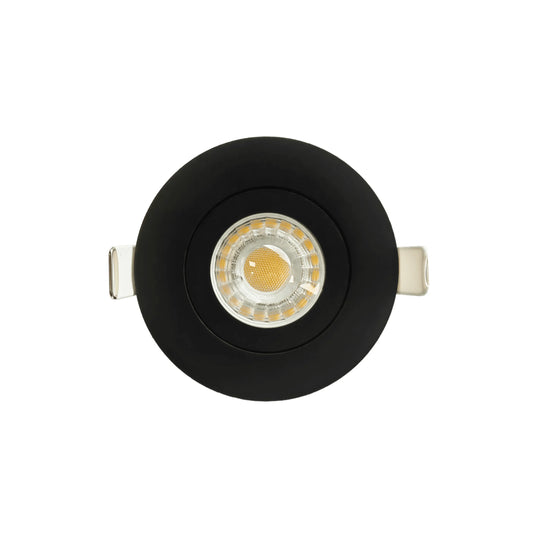 P-6540 3 Inch Gimbal Round, Black Finish 8 Watts, 700 Lumens 5CCT Recessed Light