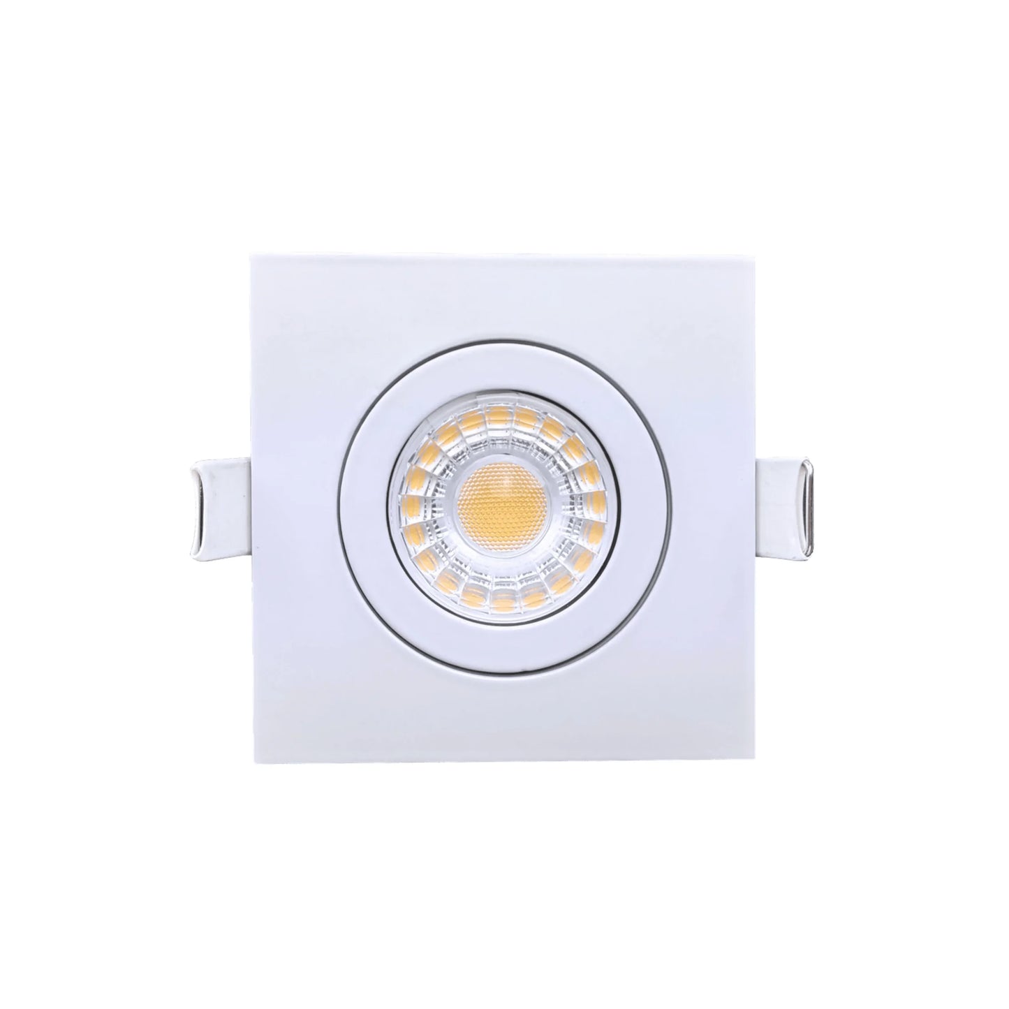 P-6541 3 Inch Gimbal Square, White Finish 8 Watts, 700 Lumens 5CCT Recessed Light