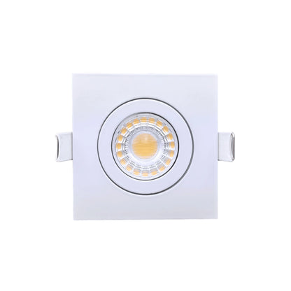 P-6541 3 Inch Gimbal Square, White Finish 8 Watts, 700 Lumens 5CCT Recessed Light