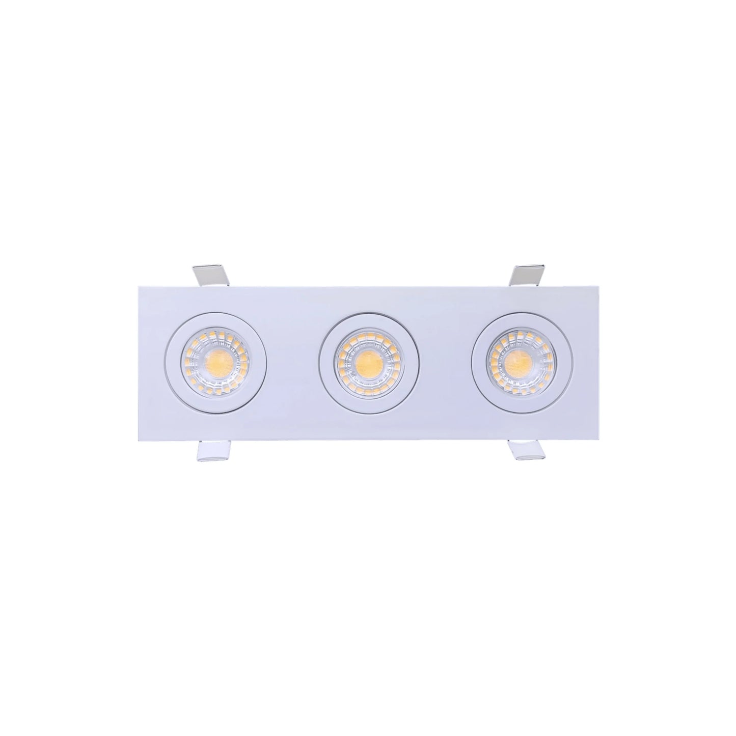 P-6543 3 Inch 3 Head Multiple Gimbal, White Finish 23 Watts, 2100 Lumens 5CCT Recessed Light
