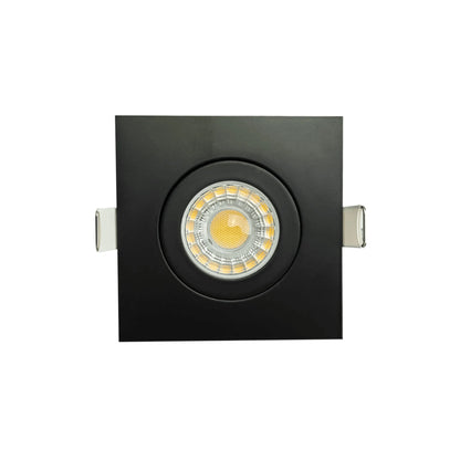 P-6545 3 Inch Gimbal Square, Black Finish 8 Watts, 700 Lumens 5CCT Recessed Light