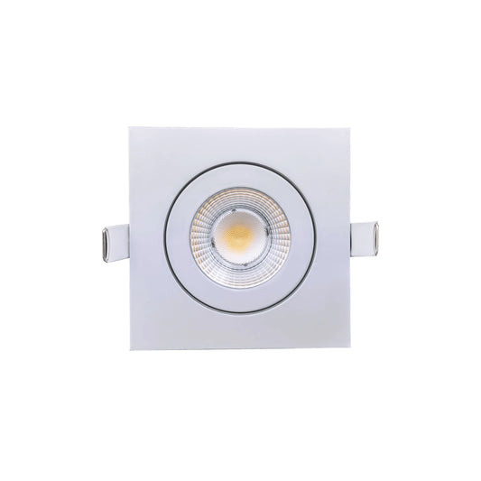 P-6551 3.5 Inch Gimbal Square, White Finish 10 Watts, 850 Lumens 5CCT Recessed Light