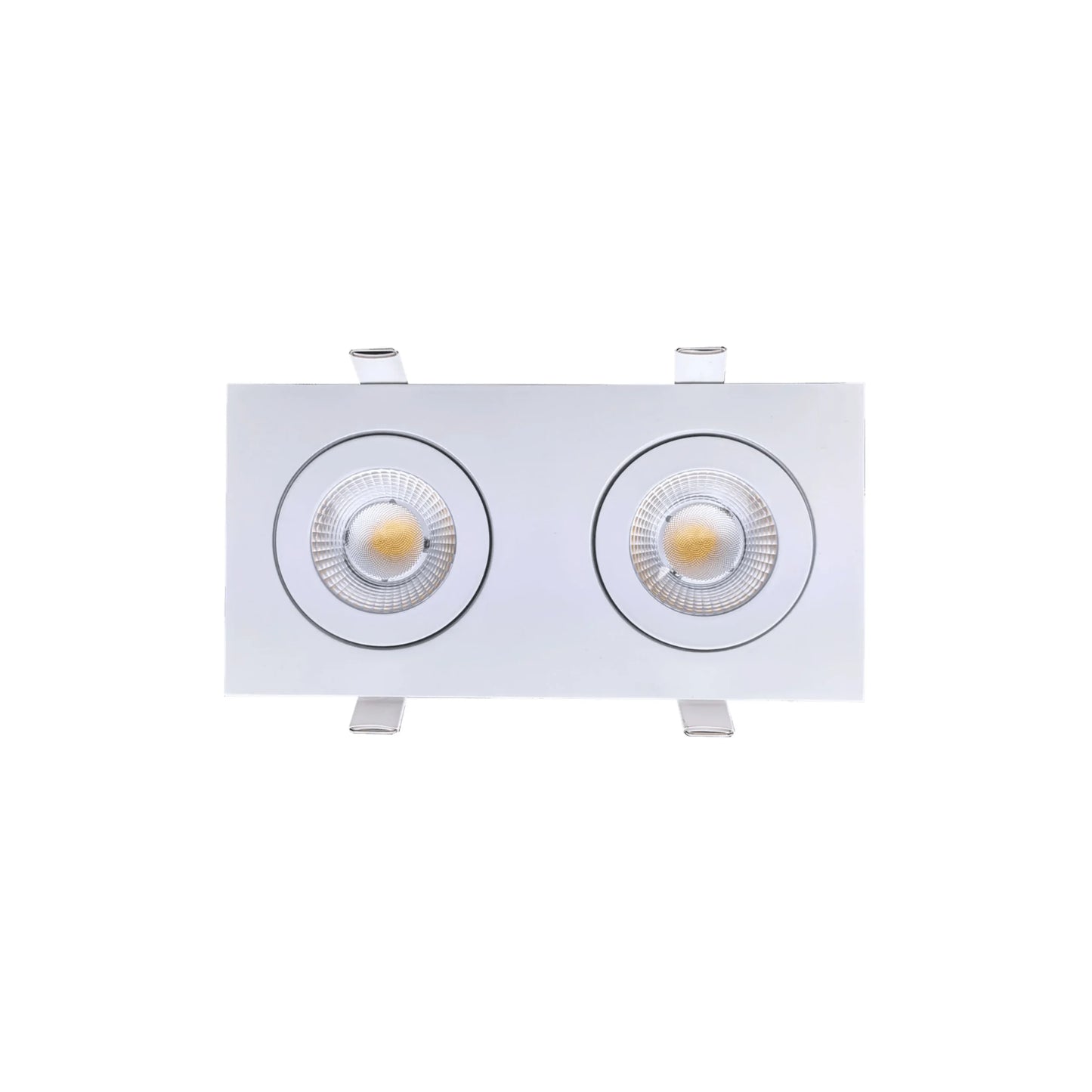 P-6552 3.5 Inch 2 Head Multiple Gimbal, White Finish 20 Watts, 1600 Lumens 5CCT Recessed Light