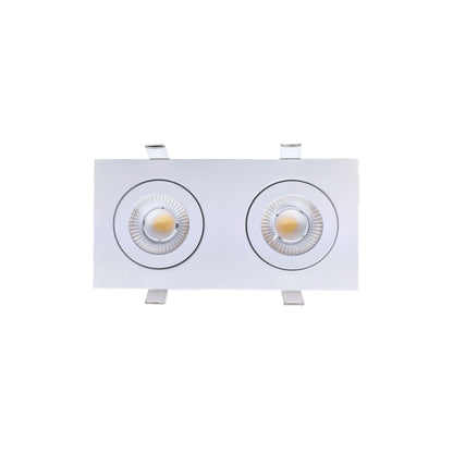 P-6552 3.5 Inch 2 Head Multiple Gimbal, White Finish 20 Watts, 1600 Lumens 5CCT Recessed Light