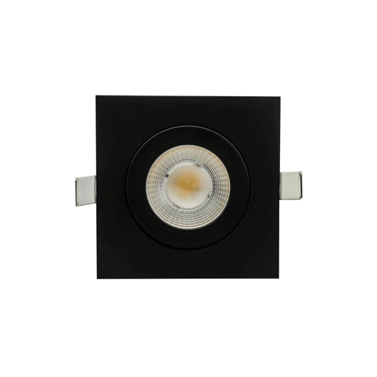 P-6555 3.5 Inch Gimbal Square, Black Finish 10 Watts, 850 Lumens 5CCT Recessed Light