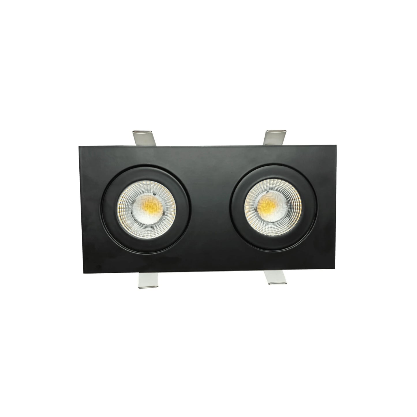 P-6556 3.5 Inch 2 Head Multiple Gimbal, Black Finish 20 Watts, 1600 Lumens 5CCT Recessed Light