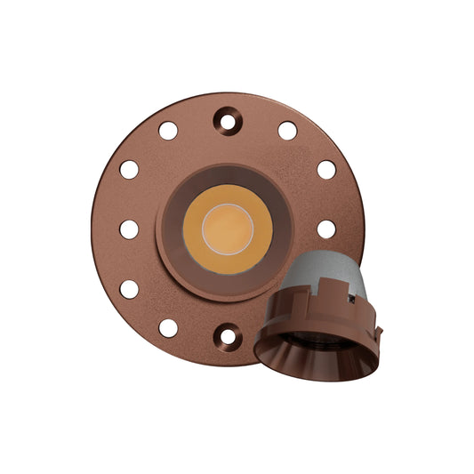 P-6562 1 Inch Trimless Round, Bronze Finish 15 Watts, 1200 Lumens 5CCT Recessed Light