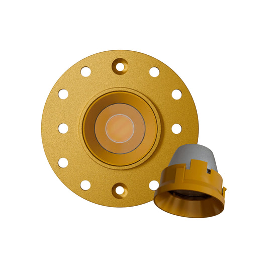 P-6564 1 Inch Trimless Round, Brass Finish 15 Watts, 1200 Lumens 5CCT Recessed Light