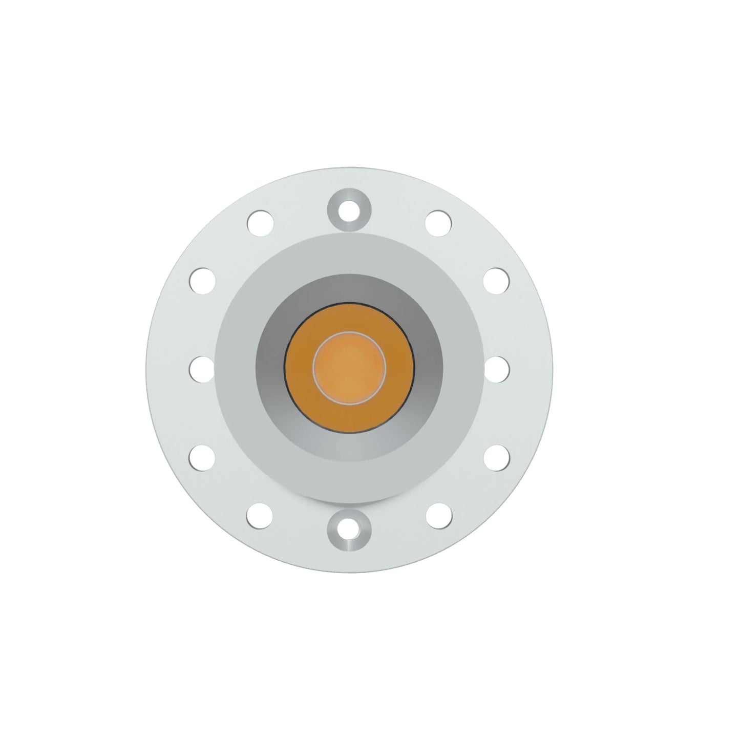 P-6570 1 Inch Round, White Finish 15 Watts, 1200 Lumens 5CCT Recessed Light