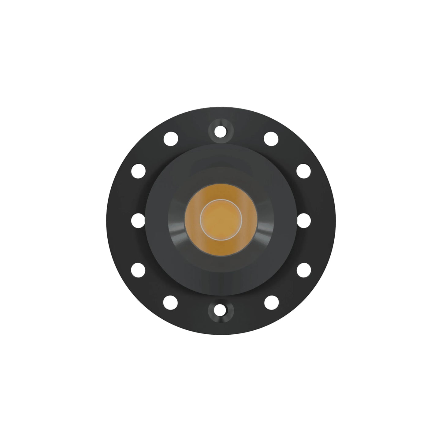 P-6571 1 Inch Round, Black Finish 15 Watts, 1200 Lumens 5CCT Recessed Light