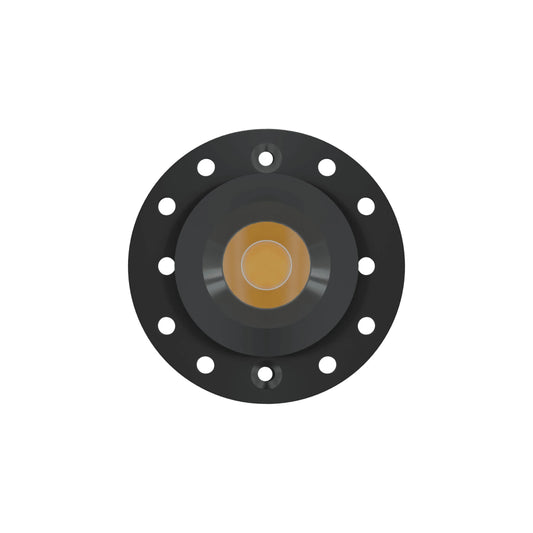 P-6571 1 Inch Round, Black Finish 15 Watts, 1200 Lumens 5CCT Recessed Light