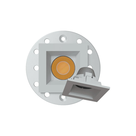 P-6575 1 Inch Square, White Finish 15 Watts, 1200 Lumens 5CCT Recessed Light