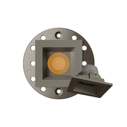 P-6578 1 Inch Square, Nickel Finish 15 Watts, 1200 Lumens 5CCT Recessed Light