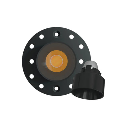 P-6581 1 Inch Round Drop, Black Finish 15 Watts, 1200 Lumens 5CCT Recessed Light