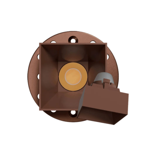 P-6587 1 Inch Square Drop, Bronze Finish 15 Watts, 1200 Lumens 5CCT Recessed Light