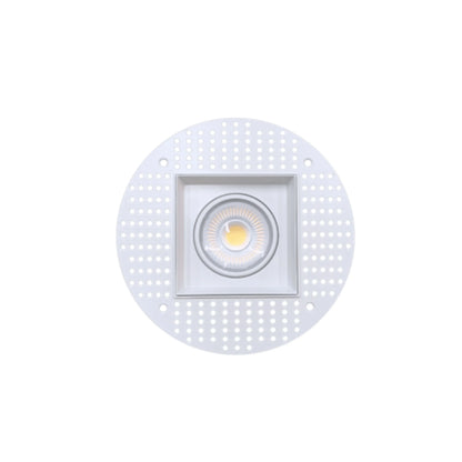 P-6594 4 Inch Trimless Gimbal Square, White Finish 20 Watts, 1800 Lumens 5CCT Recessed Light