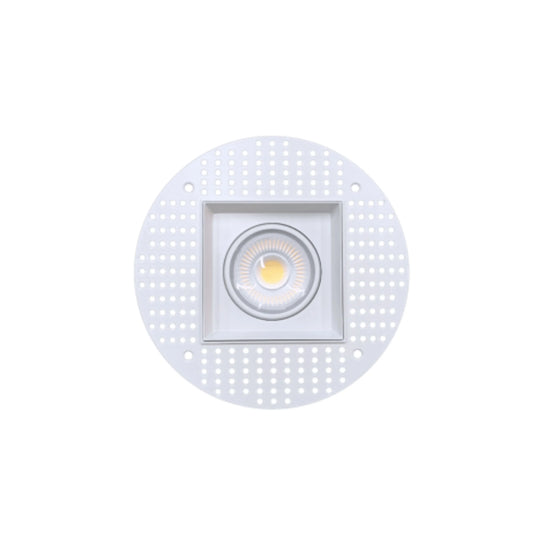 P-6594 4 Inch Trimless Gimbal Square, White Finish 20 Watts, 1800 Lumens 5CCT Recessed Light