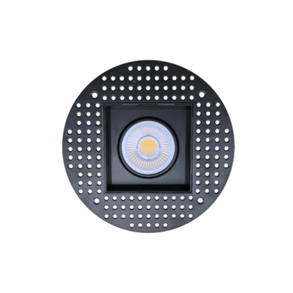 P-6608 4 Inch Trimless Gimbal Square, Black Finish 20 Watts, 1800 Lumens 5CCT Recessed Light