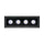 P-6611 4 Inch Trimless 4 Head Multiple Gimbal, Black Finish 72 Watts, 6400 Lumens 5CCT Recessed Light