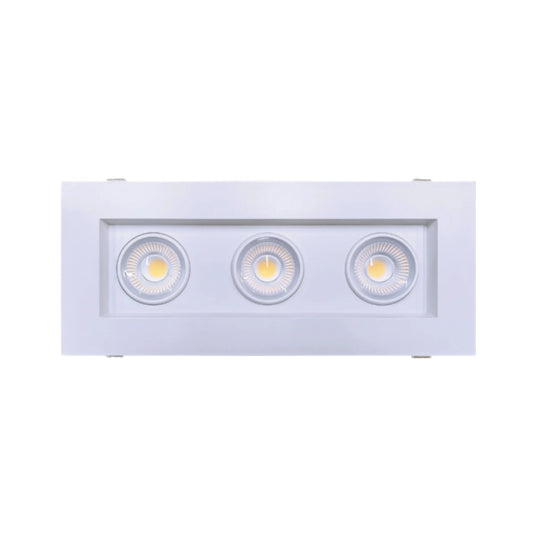 P-6613 4 Inch 3 Head Multiple Gimbal, 54 Watts, 4800 Lumens 5CCT Recessed Light