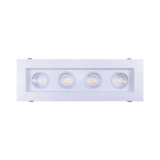 P-6614 4 Inch 4 Head Multiple Gimbal, 72 Watts, 6400 Lumens 5CCT Recessed Light