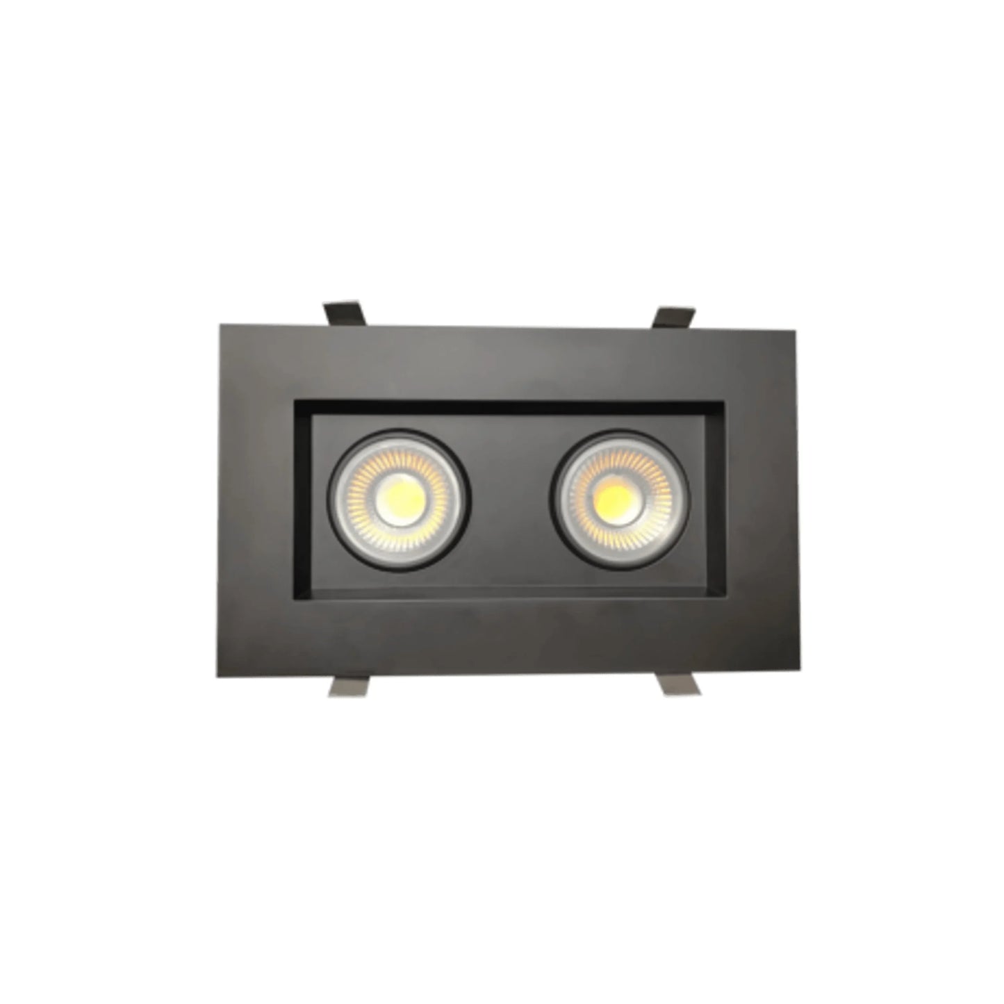 P-6615 4 Inch 2 Head Multiple Gimbal, Black Finish 36 Watts, 3200 Lumens 5CCT Recessed Light