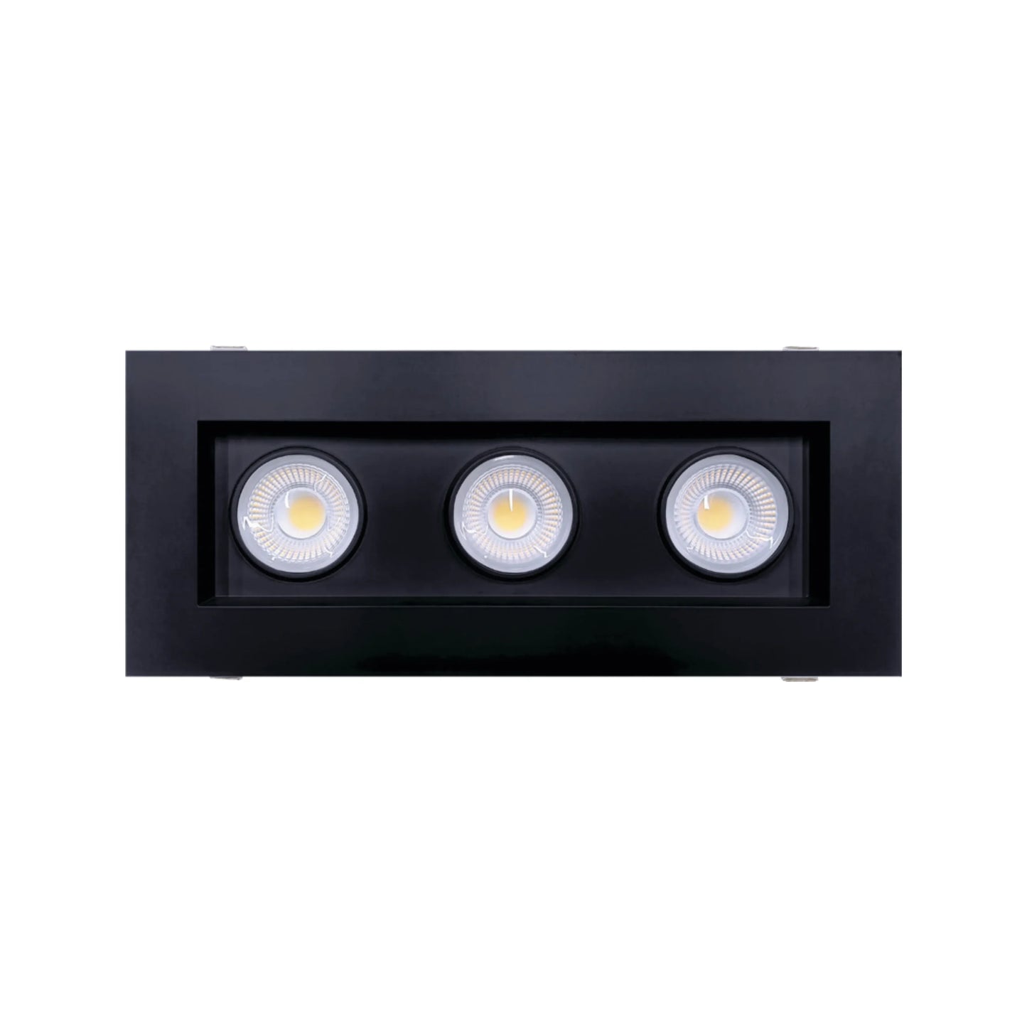 P-6616 4 Inch 3 Head Multiple Gimbal, Black Finish 54 Watts, 4800 Lumens 5CCT Recessed Light